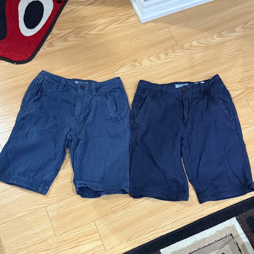 Qty2 Fat Face Men's Dark and Light Blue Shorts